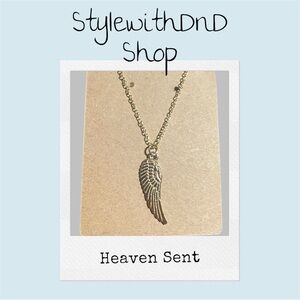 Heaven Sent Silver Wing Necklace